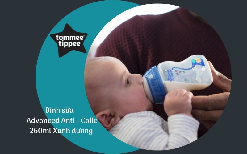 Bình sữa báo nhiệt hỗ trợ phòng ngừa tình trạng đầy hơi cho trẻ Tommee Tippee