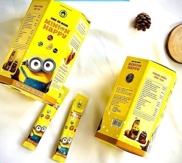 Siro Ăn Ngon 5in1 Minion Happy Cho Trẻ Biếng Ăn, Chậm Lớn