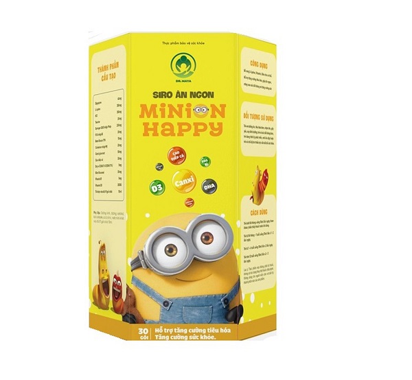 Siro Ăn Ngon 5in1 Minion Happy Cho Trẻ Biếng Ăn, Chậm Lớn