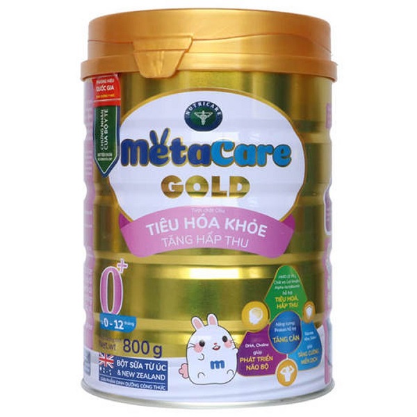 Sữa Nutricare Meta Care Gold 0+, sữa Meta care Gold 0+, sữa Metacare Gold 0+ cho bé