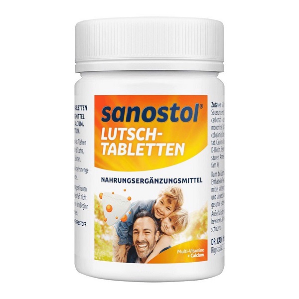 sanostol lutsch-tabletten, sanostol lutschtabletten, Viên Ngậm Bổ Sung Vitamin Và Canxi Sanostol Lutsch-Tabletten