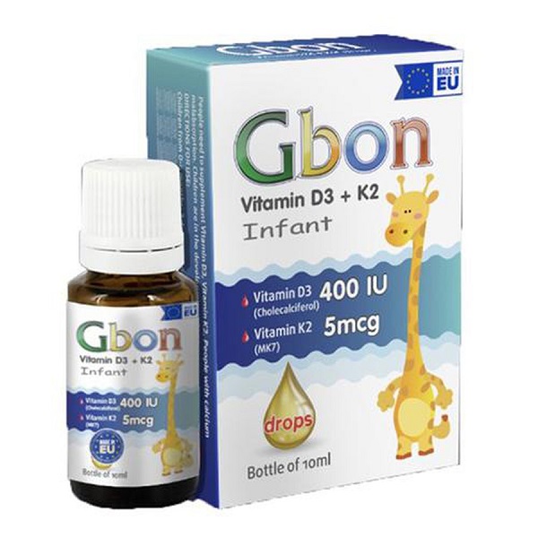 Vitamin D3 K2 Gbon, cách dùng vitamin D3 K2 Gbon, cách sử dụng vitamin D3 K2 Gbon, giá bán vitamin D3 K2 Gbon,  vitamin D3 K2 Gbon có tốt không