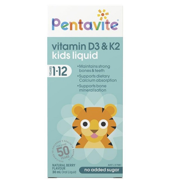 Siro vitamin D & K2 Pentavite, Siro vitamin D & K2 Pentavite cho bé