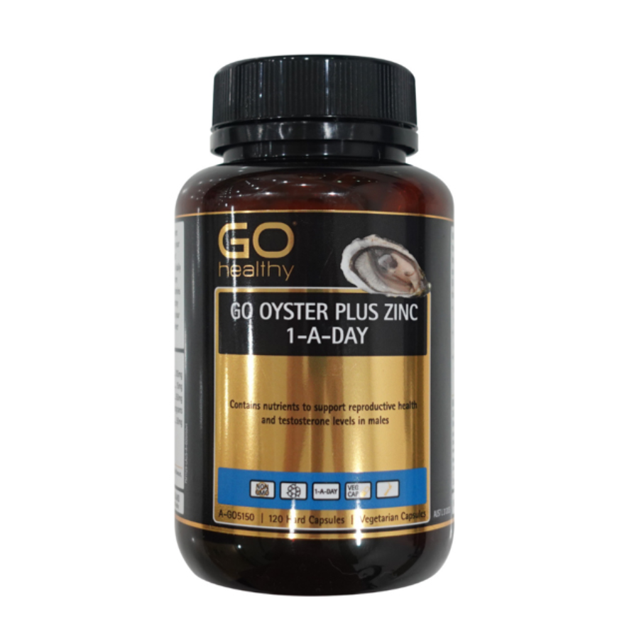 Tinh chất hàu Go Oyster Plus Zinc Go Healthy 120 viên Úc ( mẫu mới)