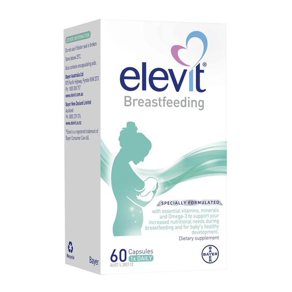 Viên uống Elevit Breastfeeding cho phụ nữ sau sinh (mẫu mới)