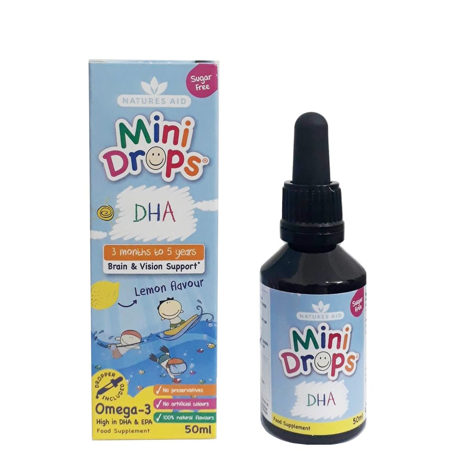 Vitamin Natures Aid DHA Drops chai 50ml (mẫu mới)