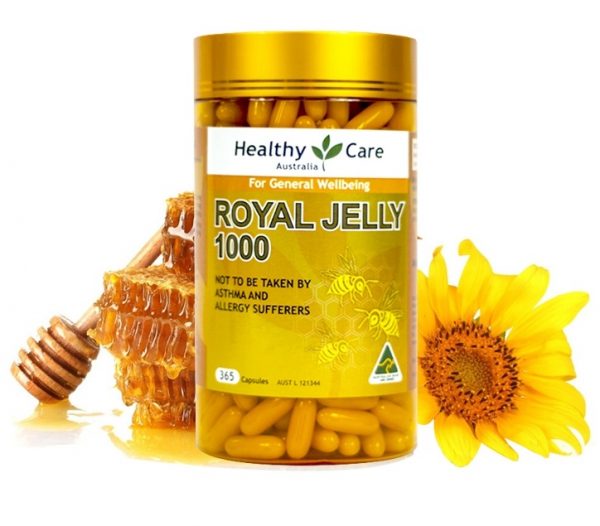 Sữa ong chúa Healthy Care Royal Jelly 1000mg của Úc