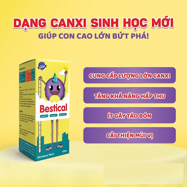 Canxi sinh học dạng nước Bestical hấp thụ canxi dễ dàng