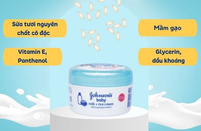 Kem dưỡng ẩm Johnson Baby nắp xanh