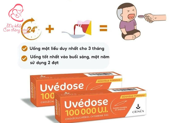 Bổ sung mỗi năm 2 đợt Vitamin D3 Uvedose