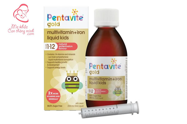 Vitamin tổng hợp Pentavite Multivitamins và sắt cho trẻ em từ 1- 12 tuổi tuổi