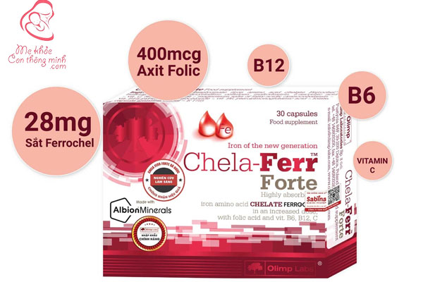 Viên uống bổ sung sắt Chela Ferr Forte