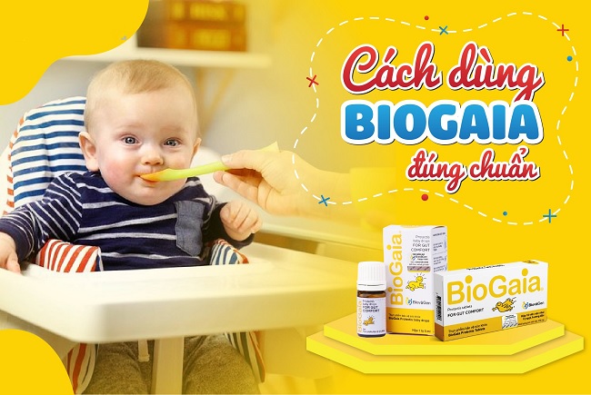 Ba mẹ có thể cho bé sử dụng Biogaia trực tiếp hoặc trộn cùng sữa, cháo