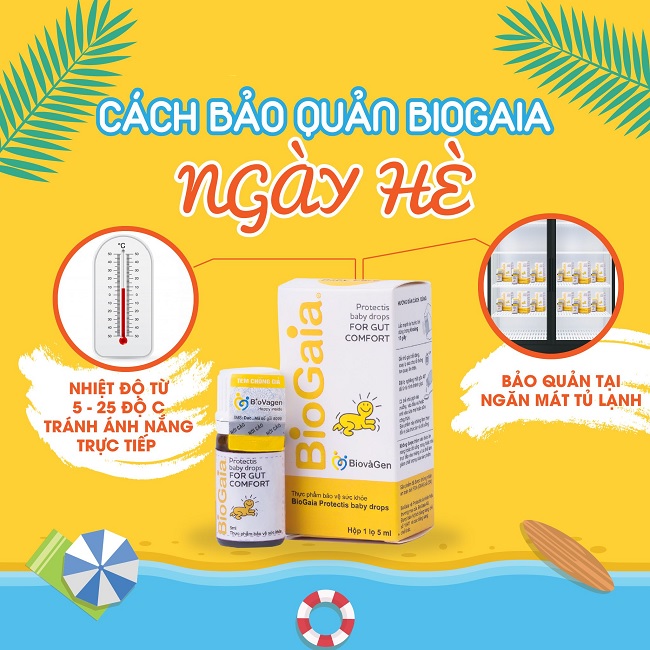 Bảo quản men vi sinh Biogaia ở ngăn tủ mát