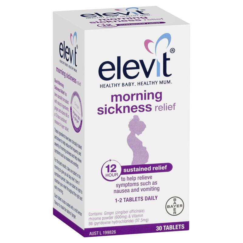 Elevit Morning Sickness Relief 30 Viên Nén Giảm Các Vấn Đề Ốm Nghén